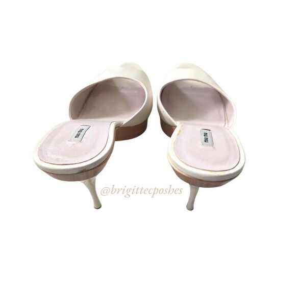 MIU MIU Patent Leather Peep Toe Heel - Picture 5 of 12